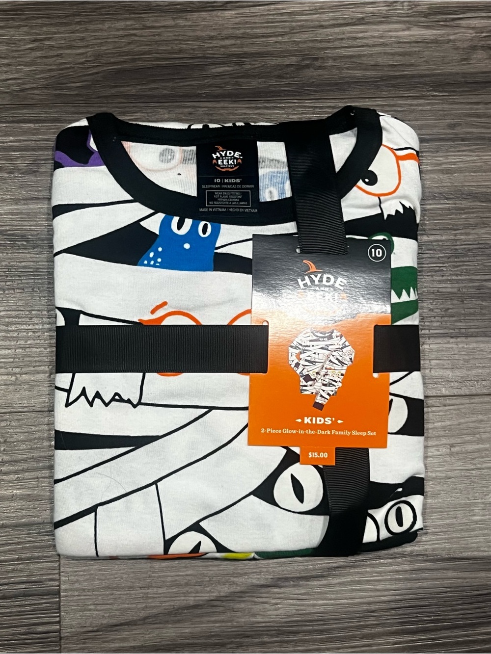 kids' glow-in-the-dark Halloween mummy pajamas from Hyde & Eek! Boutique